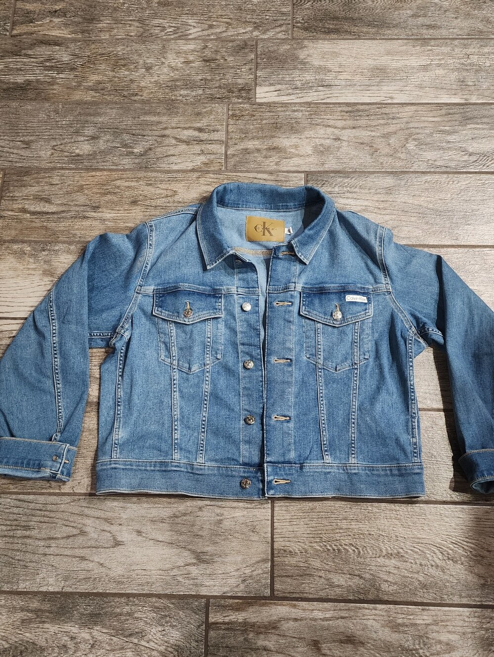 Calvin Klein Denim Jacket womens size XL